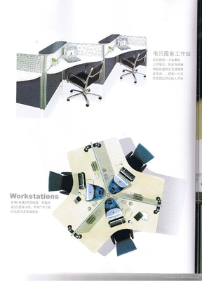 屏风隔断桌SB-003 高效办公空间的灵活解决方案